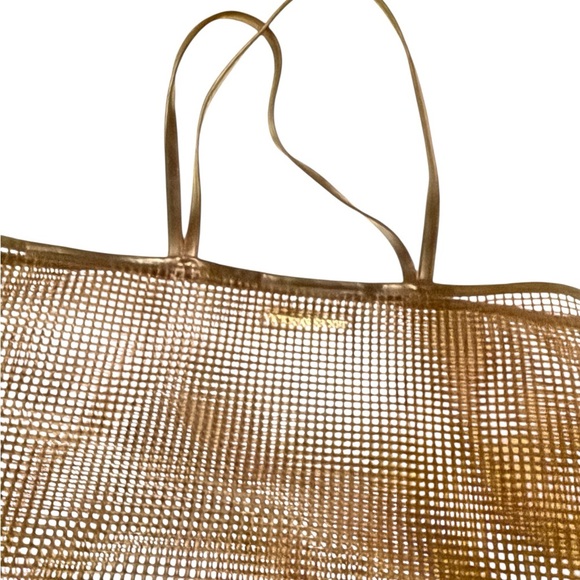 Victoria’s Secret Black Mesh Tote Bag is perfect for shopping, beach…. - Picture 6 of 9